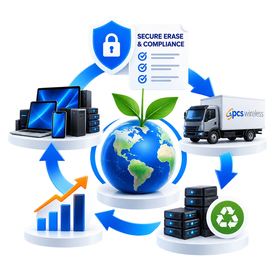 Secure erase, compliance, logistics and remarketing for ITAD partners